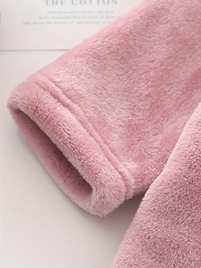 Peignoir de Bain Enfant Fille avec Motif D'ours