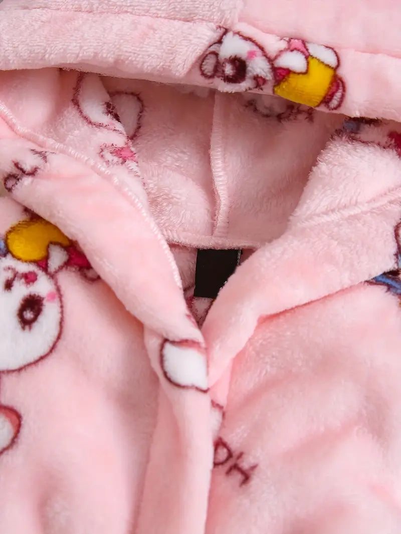 Peignoir de Bain Enfant Éponge avec Capuche