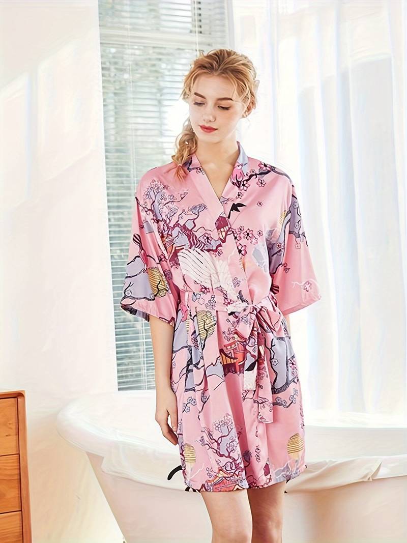 Peignoir Floral Kimono Doux