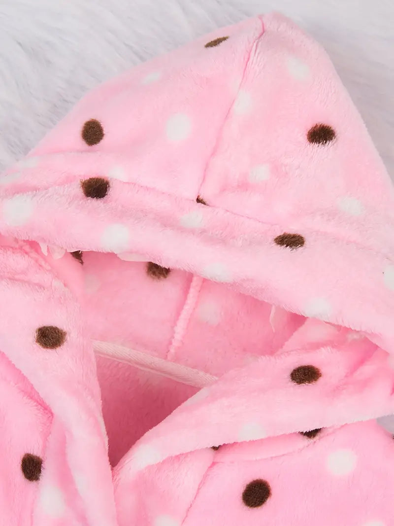 Peignoir de Bain Enfant Polaire Polka Dot
