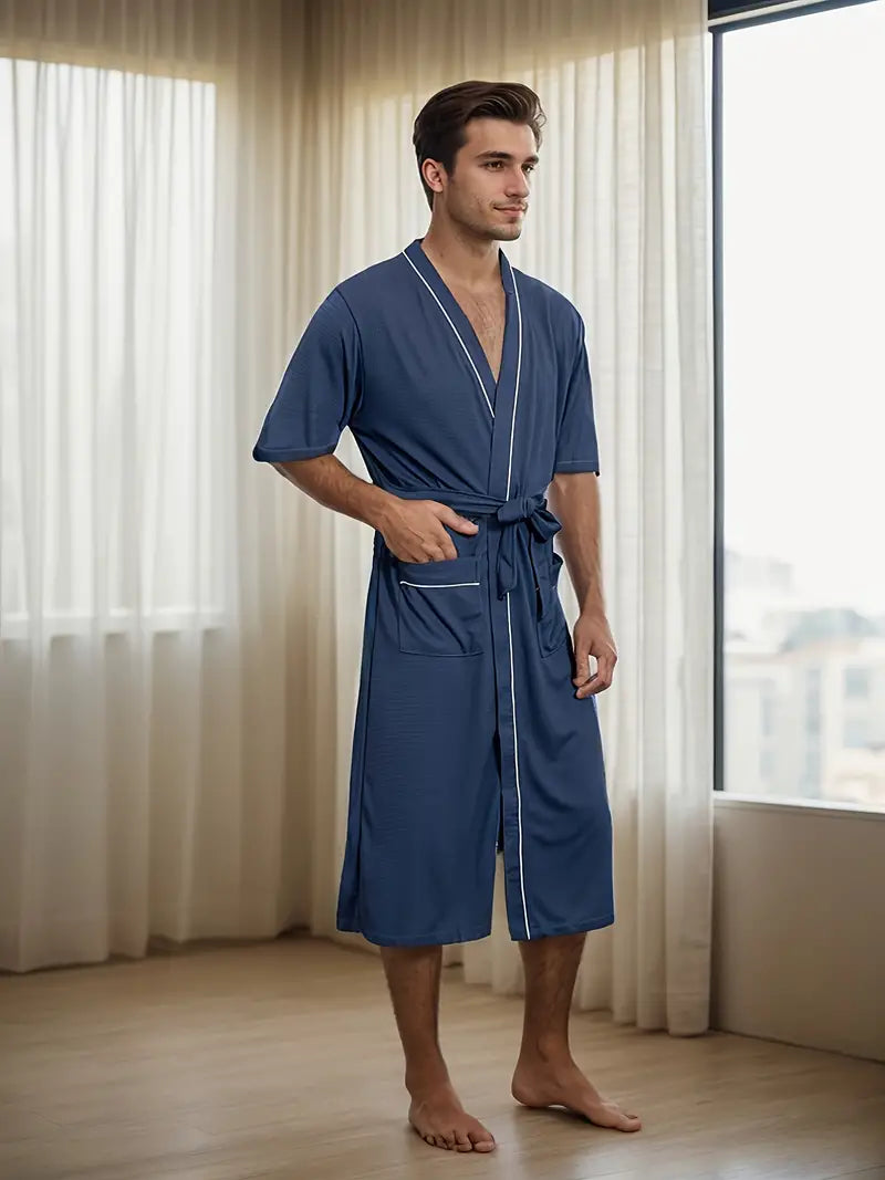Peignoir de Bain Original Kimono Bleu