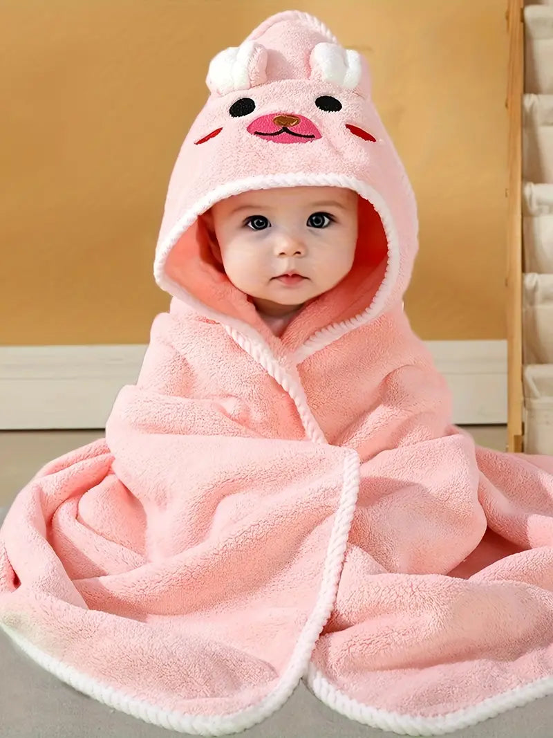 Cape de Bain Serviette Éponge pour Bébé