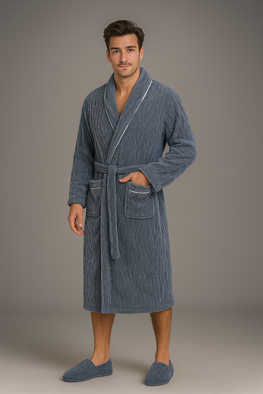 Peignoir en Éponge Épaisse et Douce