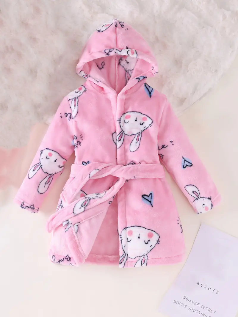 Peignoir de Bain Enfant Éponge Rose
