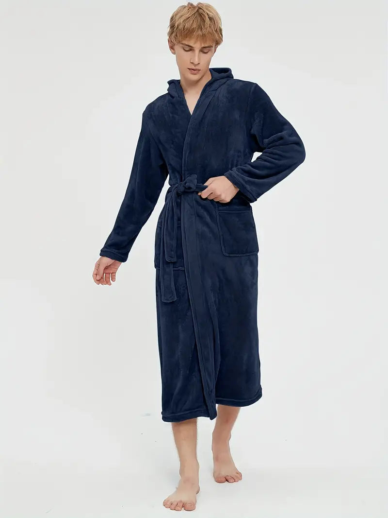 Peignoir Polaire Confortable avec Capuche