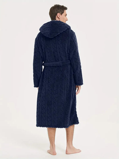 Peignoir D'hiver à Capuche pour Hommes