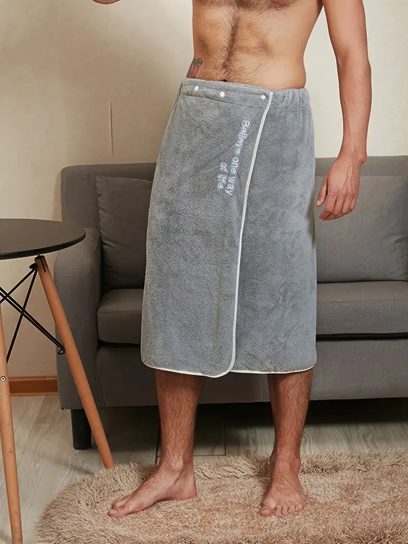 Peignoir Serviette Homme Essentiel Microfibre