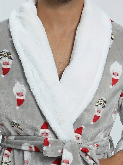 Peignoir Polaire Chaud de Noël