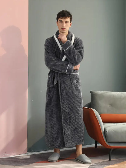 Peignoir Épais et Chaud en Éponge pour L'hiver