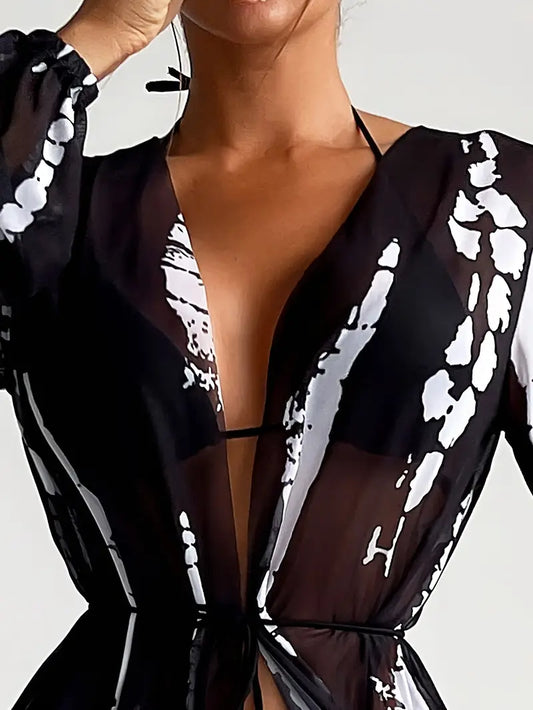 Kimono Femme Voile Nocturne