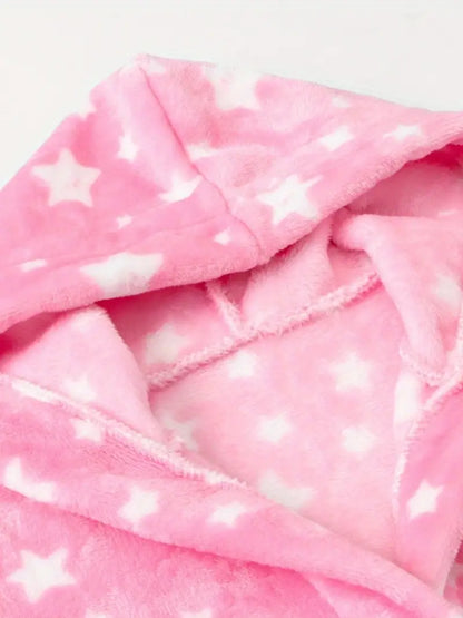 Peignoir de Bain Enfant en Polaire Chaud