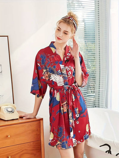 Peignoir Floral Kimono Doux