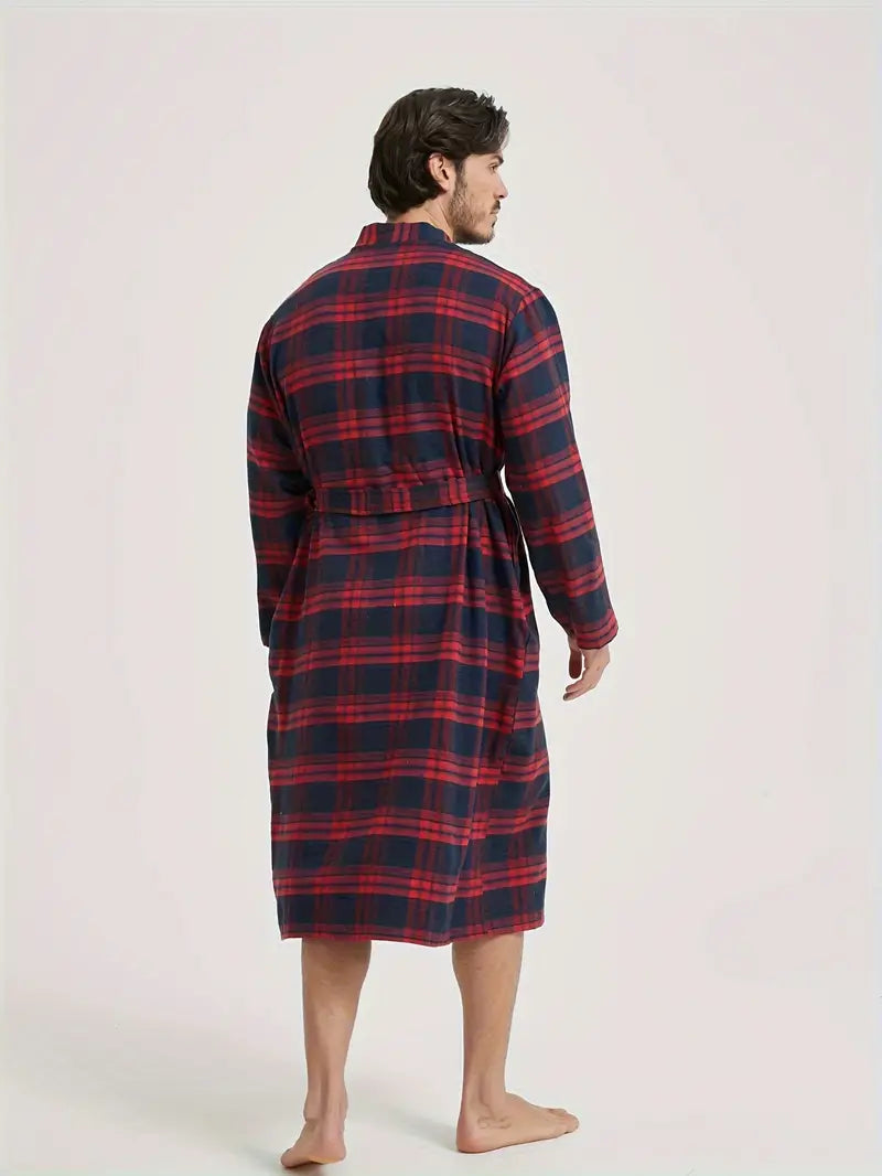 Peignoir de Bain à Carreaux Original