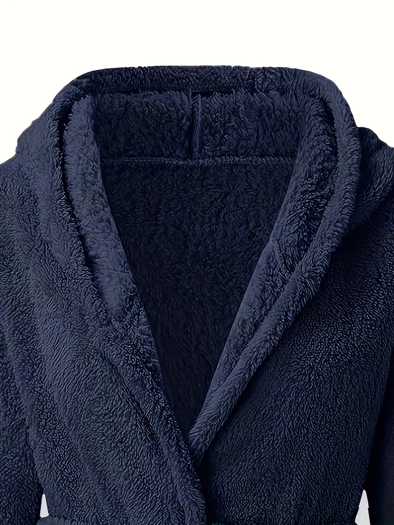 Peignoir polaire homme à capuche polaire avec poches et ceinture