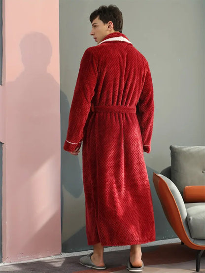 Peignoir Épais et Chaud en Éponge pour L'hiver