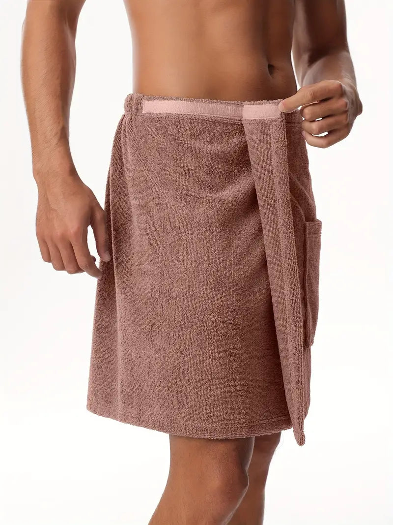 Peignoir Serviette Homme Microfibre à scratch
