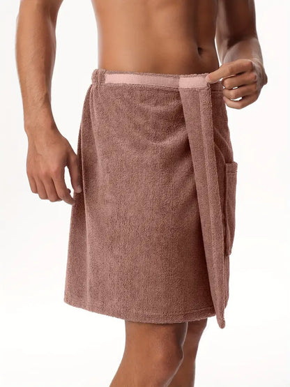 Peignoir Serviette Homme Microfibre à scratch