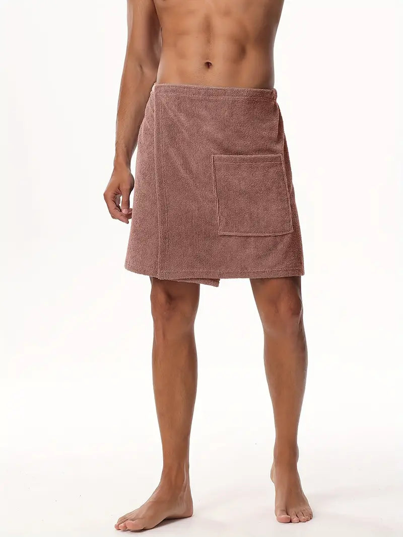 Peignoir Serviette Homme Microfibre à scratch