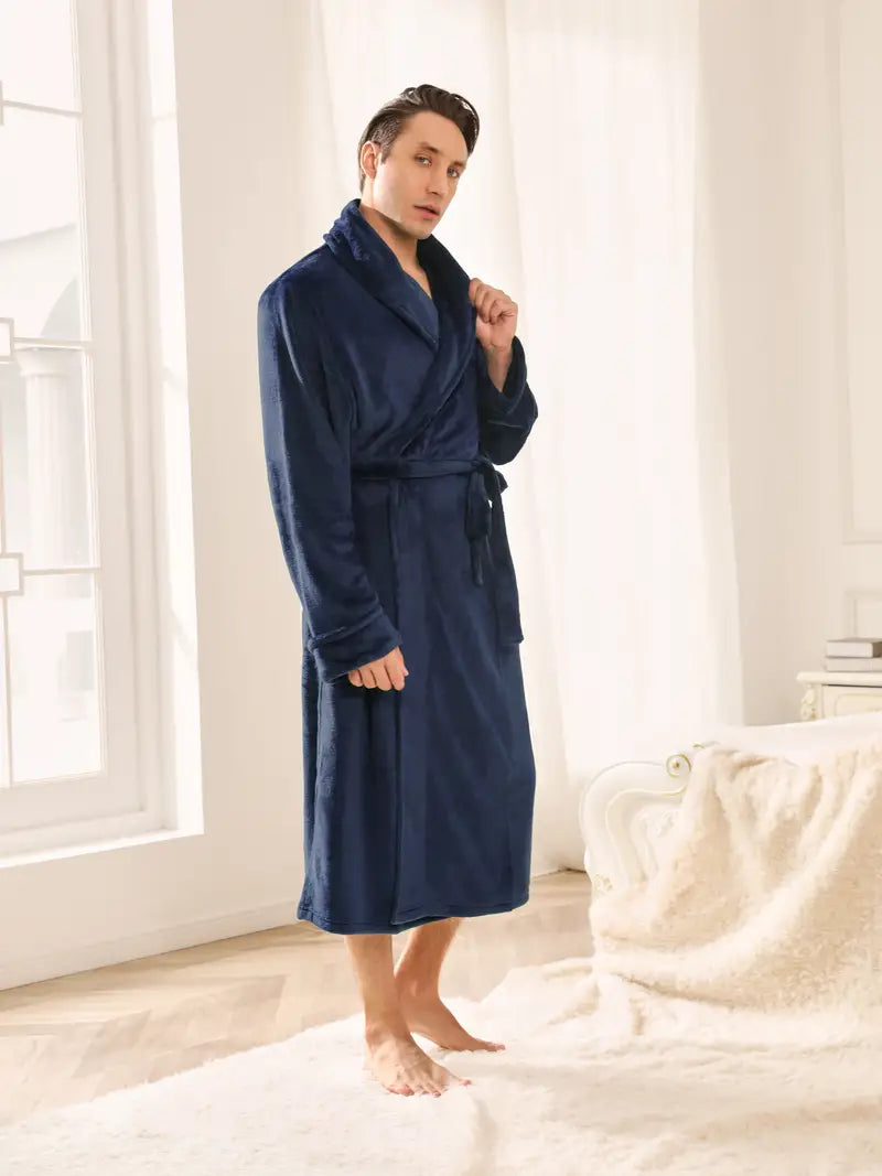 Peignoir Polaire Chaud et Éponge