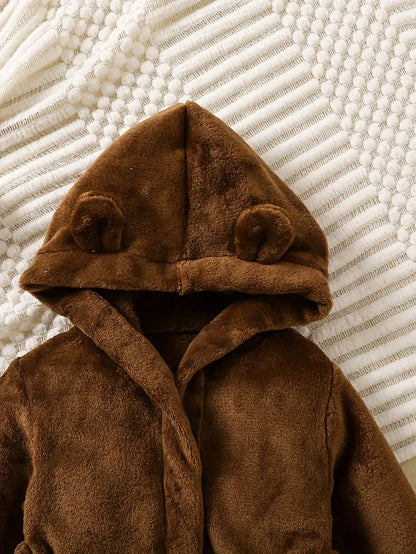 Peignoir de Bain Enfant avec Oreilles pour Bébé