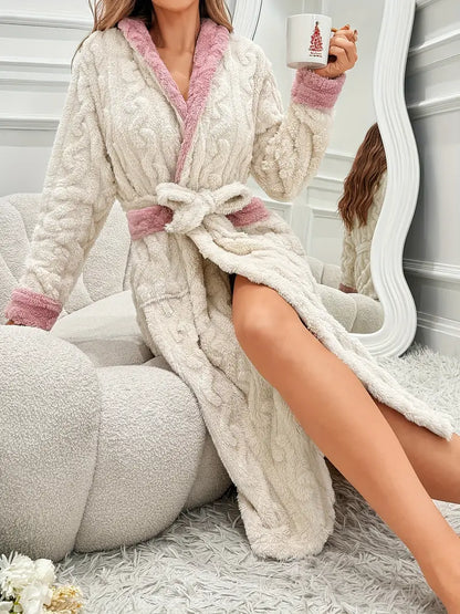 Peignoir de Bain Polaire Beige