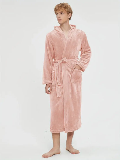 Peignoir Polaire Confortable avec Capuche