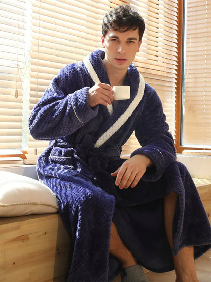 Peignoir Épais et Chaud en Éponge pour L'hiver