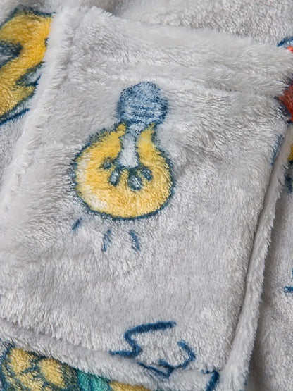 Peignoir de Bain Enfant en Polaire Gris