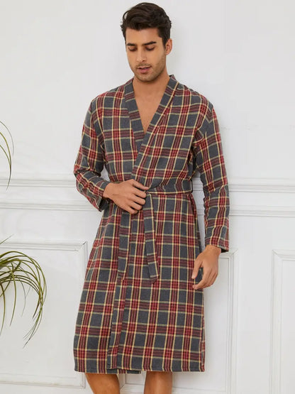 Peignoir Original Soft de Bain de Carreaux