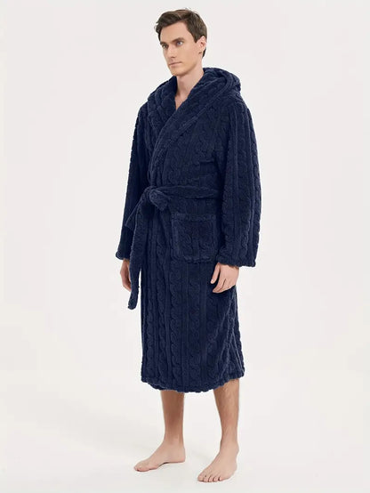 Peignoir D'hiver à Capuche pour Hommes