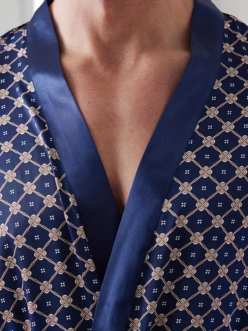 Peignoir Bleu Doux de Qualité