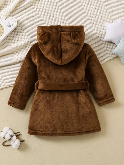 Peignoir de Bain Enfant avec Oreilles pour Bébé