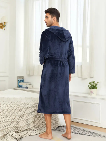 Peignoir de Bain à Capuche en Coton