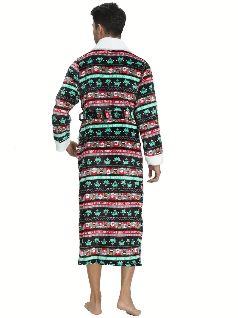 Peignoir Polaire Chaud de Noël