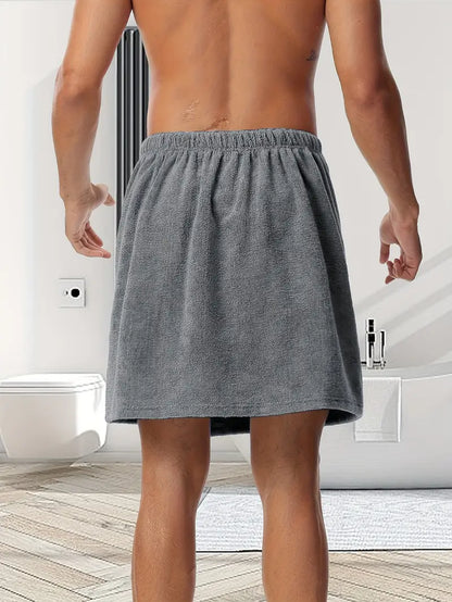 Peignoir Serviette Homme Microfibre Élégance