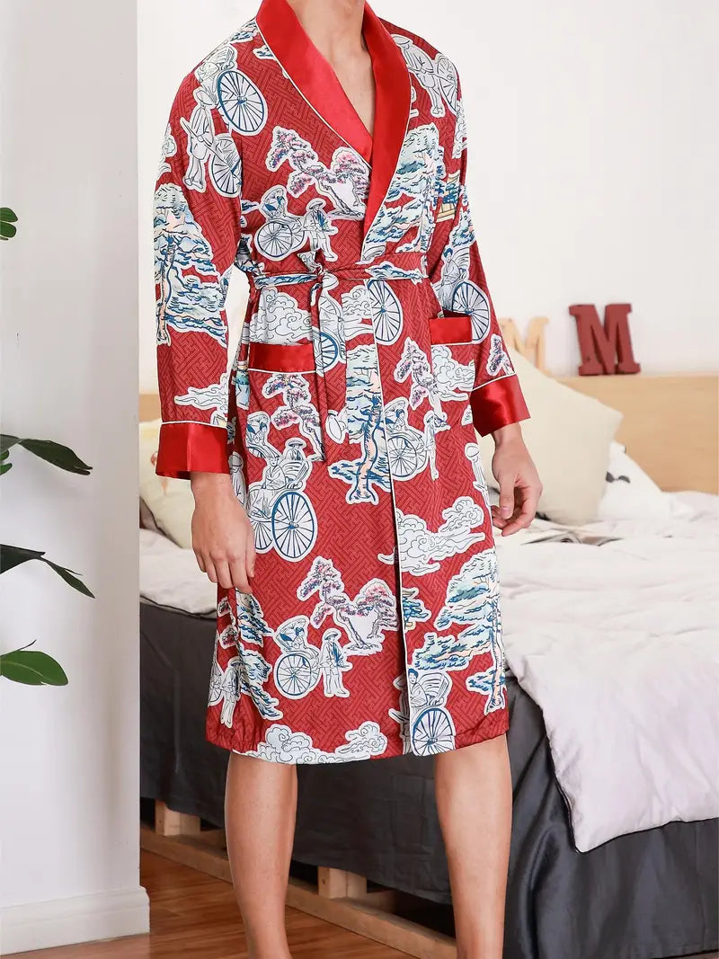 Peignoir Kimono de Bain Style Ancien