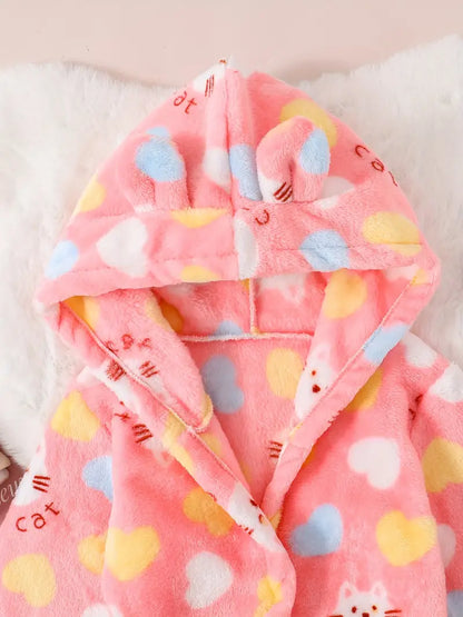 Peignoir de Bain Enfant Fille Chaud
