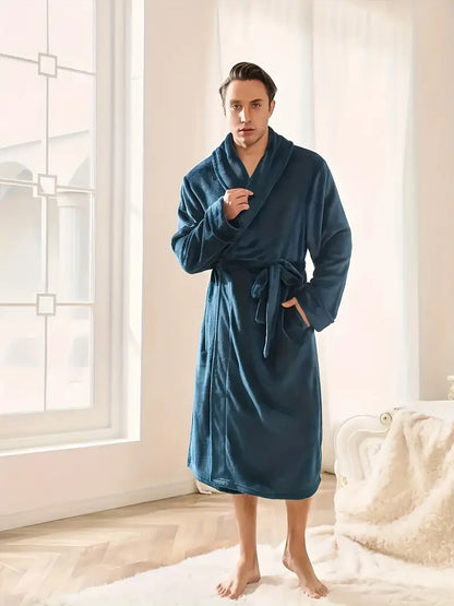 Peignoir Polaire Chaud et Éponge
