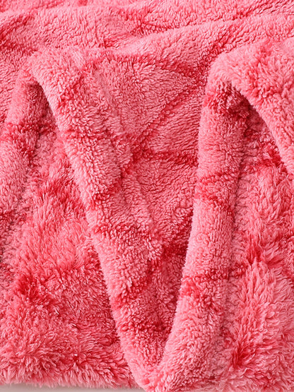 Peignoir polaire à capuche pour homme avec motifs relief et ceinture ajustable