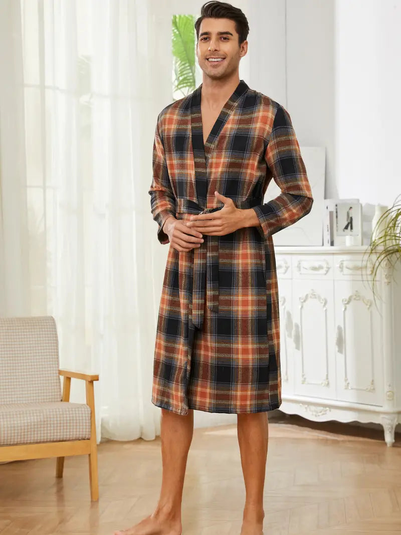 Peignoir Original Soft de Bain de Carreaux