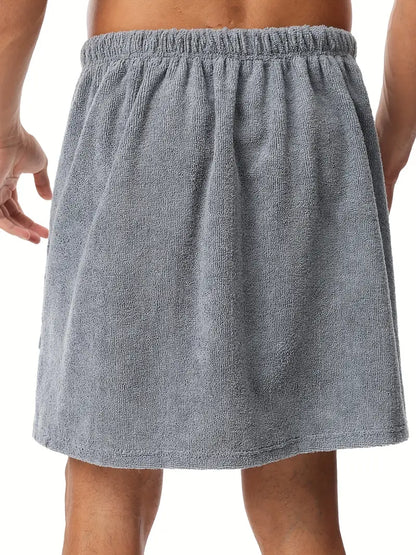 Peignoir Serviette Homme Microfibre à scratch