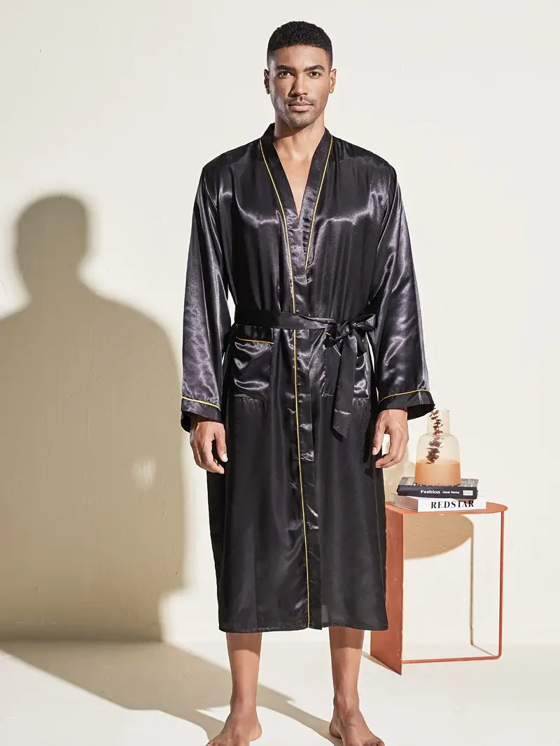 Peignoir de Bain de Luxe Noir