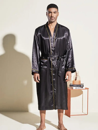 Peignoir de Bain de Luxe Noir