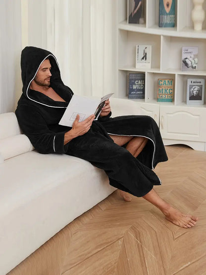 Peignoir à Capuche Épais de Qualité