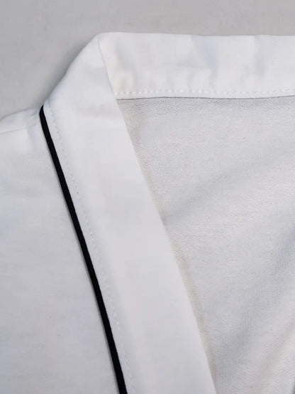 Peignoir de Bain Blanc Élégante