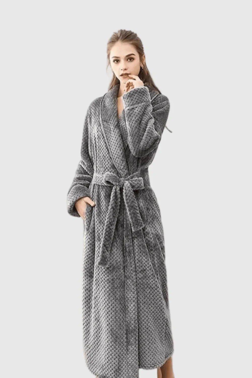 Peignoir Long Femme Polaire Chaud et Doux