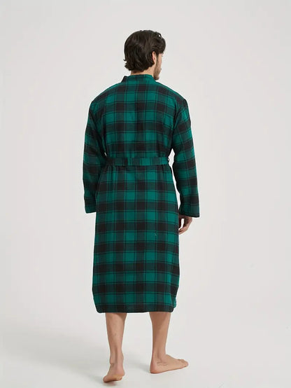 Peignoir de Bain à Carreaux Original