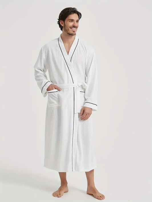 Peignoir de Bain Nid D'abeille Doux