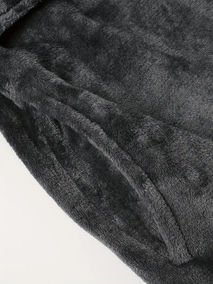 Peignoir Polaire Chaud et Éponge