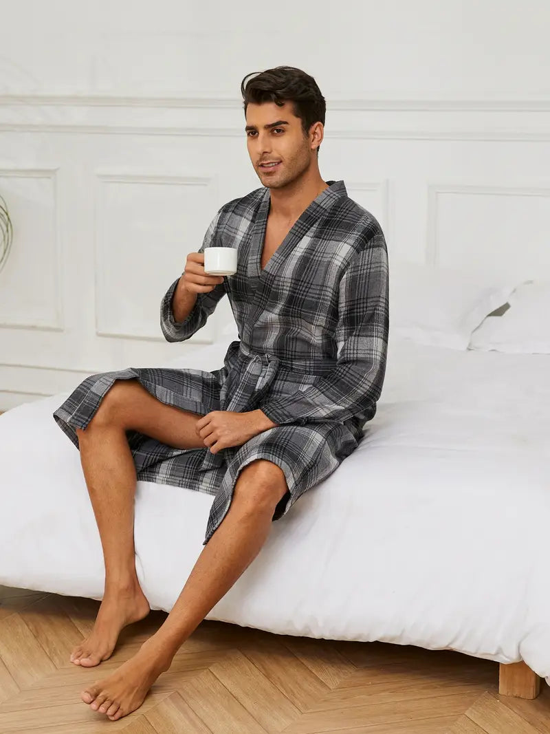 Peignoir Original Soft de Bain de Carreaux